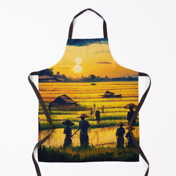 Item preview, [AI Art] Sunset field workers designed and sold by Sissle.
