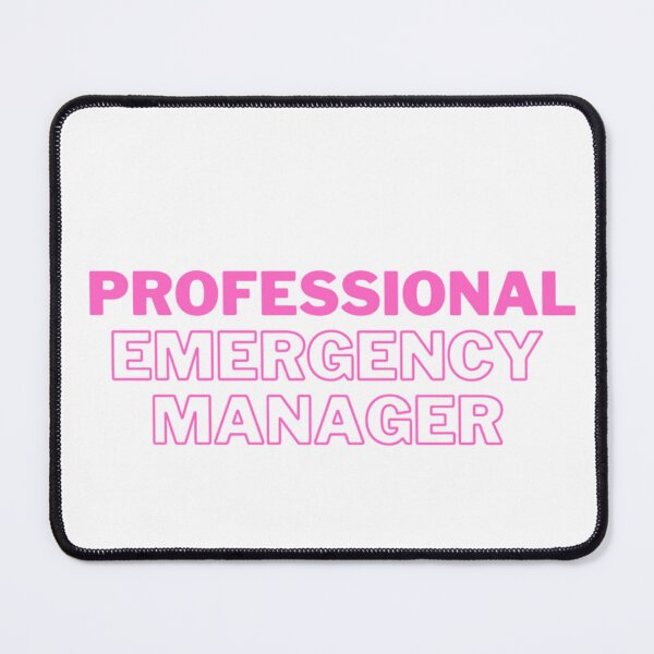 Item preview, Professional Emergency Manager - Pink designed and sold by MitigationZone.