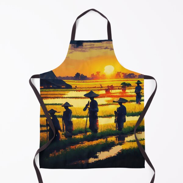 Item preview, [AI Art] Sunset field workers designed and sold by Sissle.