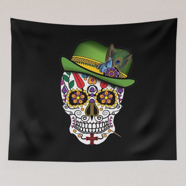Item preview, Many Day of the Dead Items  EARTH Sugar Skull Design Poster - Halloween designed and sold by Billers Art.