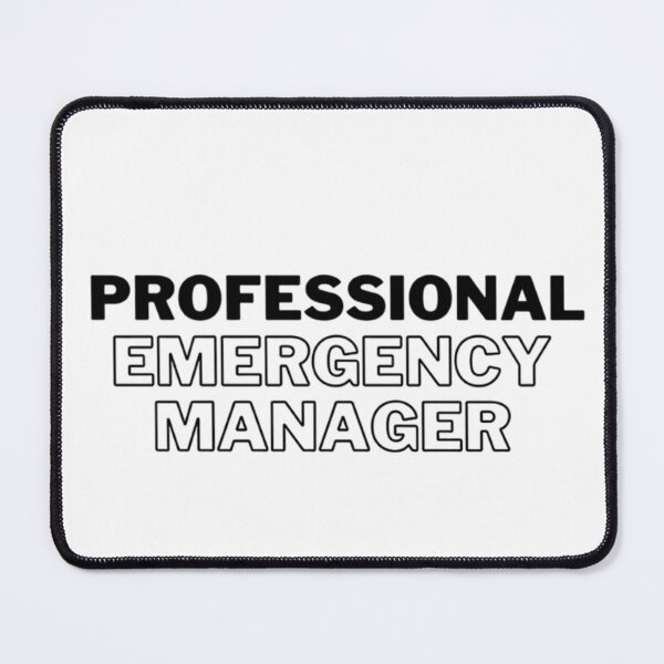 Item preview, Professional Emergency Manager - In Black  designed and sold by MitigationZone.