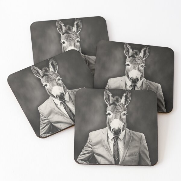 Item preview, Donkey in Business Suit Art designed and sold by redstar19.