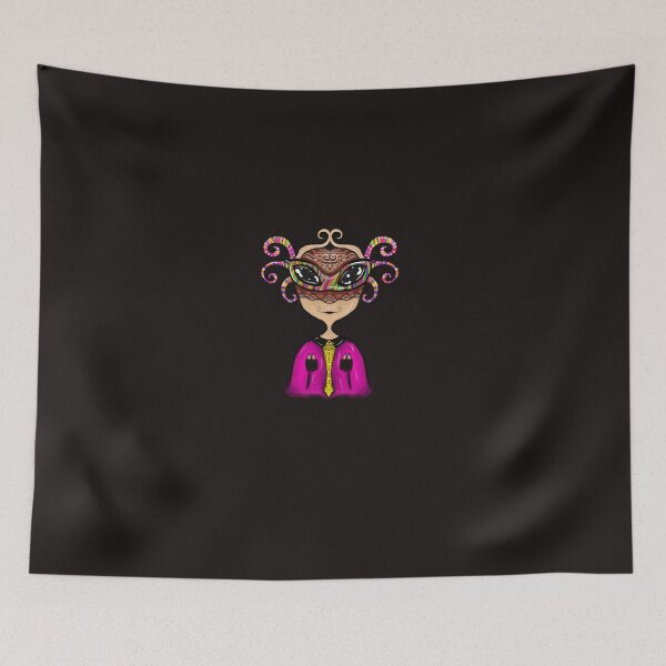 Item preview, cartoon w earing rainbow mask  designed and sold by NICOLELLANO.