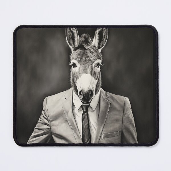Item preview, Donkey in Business Suit Art designed and sold by redstar19.
