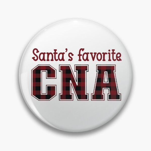 Item preview,  Santa's Favorite CNA - Tartan Plaid Christmas Design for Certified Nursing Assistants designed and sold by TaraGbear.
