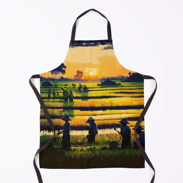 Item preview, [AI Art] Sunset field workers designed and sold by Sissle.