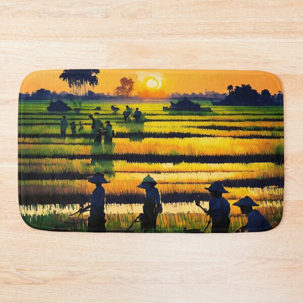 Item preview, [AI Art] Sunset field workers designed and sold by Sissle.