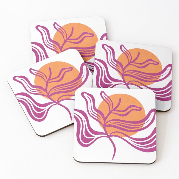 Item preview, Leaves + Sun Retro Print designed and sold by ParticleStudios.
