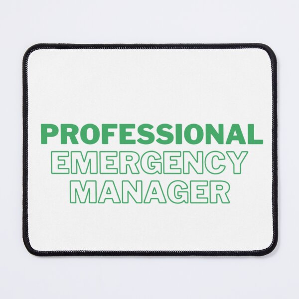 Item preview, Professional Emergency Manager in Green designed and sold by MitigationZone.