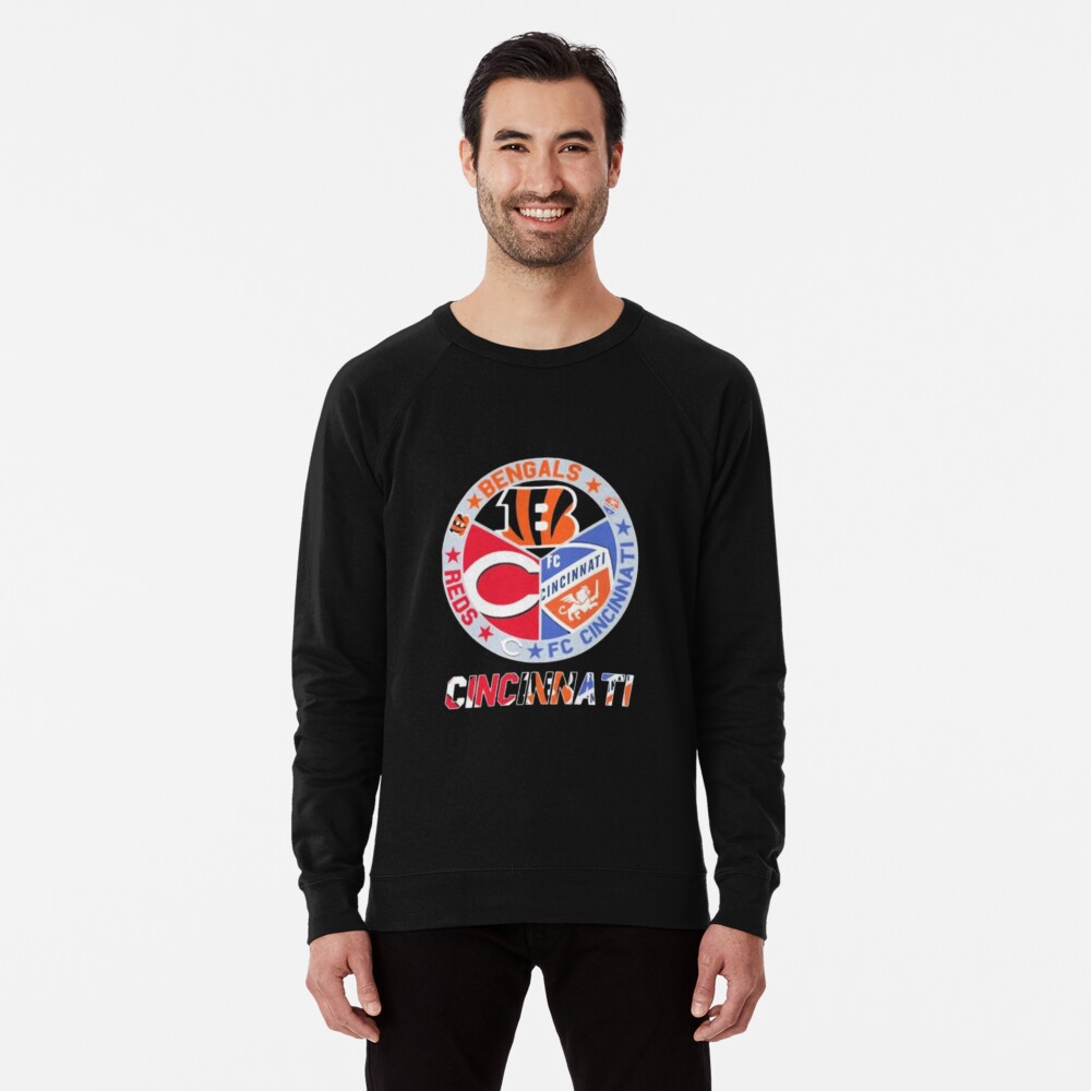 Cincinnati Reds Square Off Long Sleeve T-Shirt - Mens