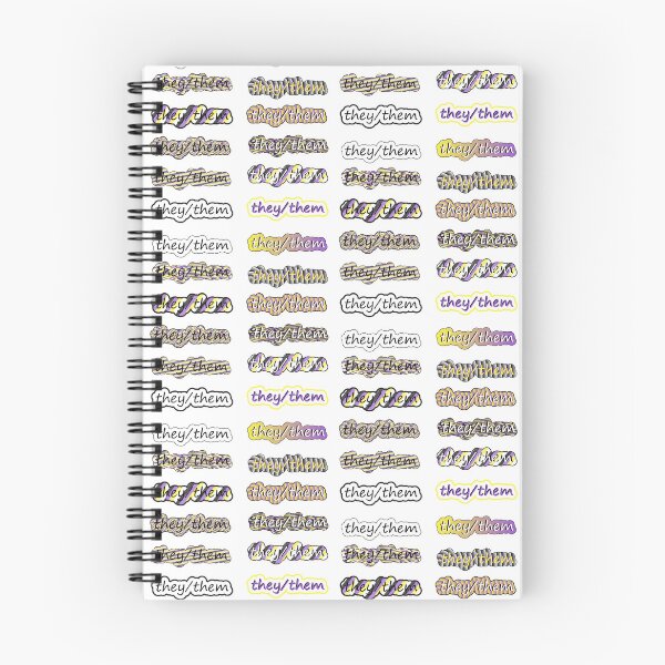Item preview, They / them pronoun sticker sheet designed and sold by lynghonig.