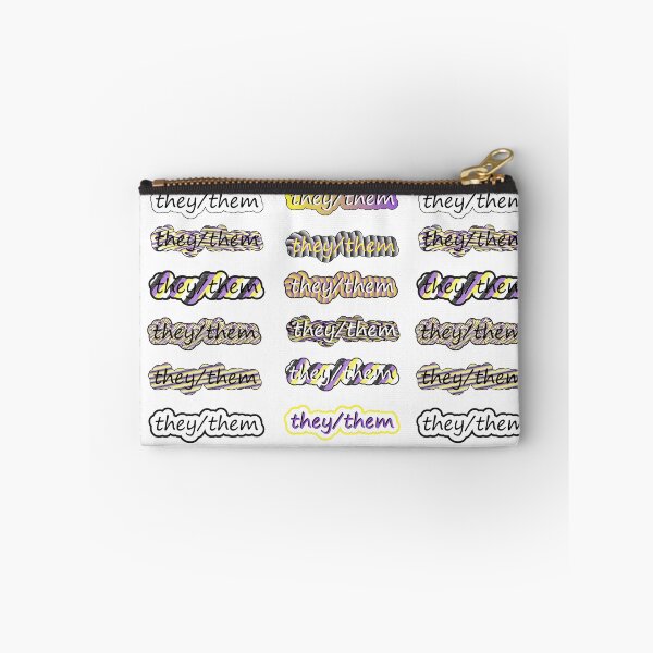 Item preview, They / them pronoun sticker sheet designed and sold by lynghonig.