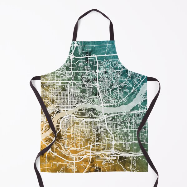 Item preview, Quad Cities Street Map designed and sold by ArtPrints.