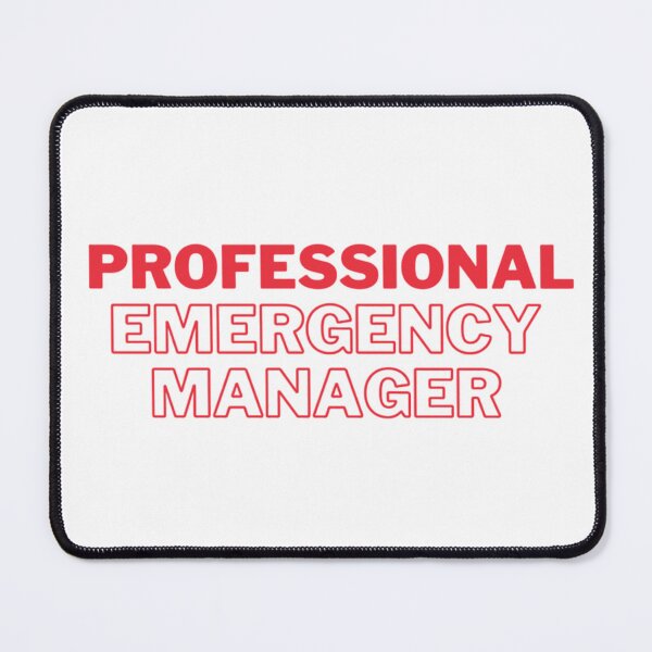 Item preview, Professional Emergency Manager - in Red designed and sold by MitigationZone.