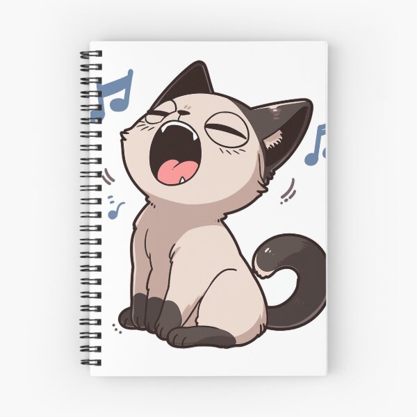 Item preview, Opera Siamese Cat - Candid Yawn Turned Song - Meme designed and sold by PaintbrushPlace.