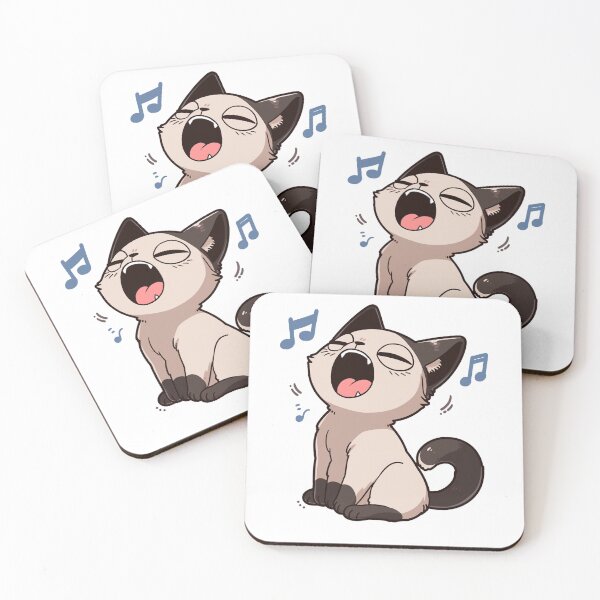 Item preview, Opera Siamese Cat - Candid Yawn Turned Song - Meme designed and sold by PaintbrushPlace.