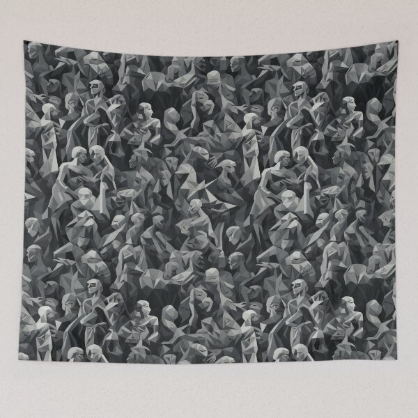 Item preview, Population Of Polygon People designed and sold by Jiinkyy.