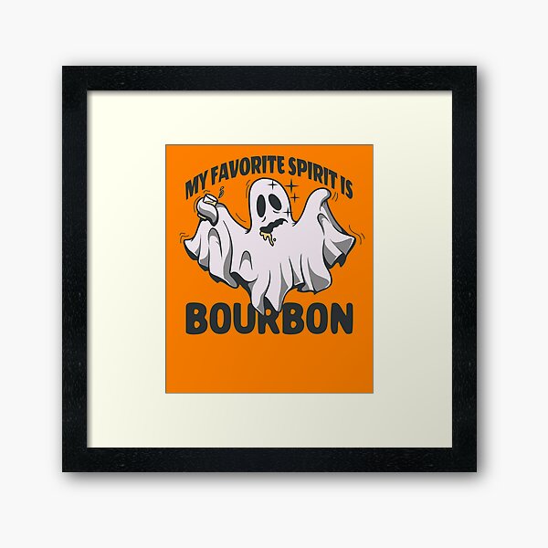 Item preview, My Favorite Spirit Is Bourbon Funny Halloween Bourbon Ghost Gear designed and sold by DynamicDesign.