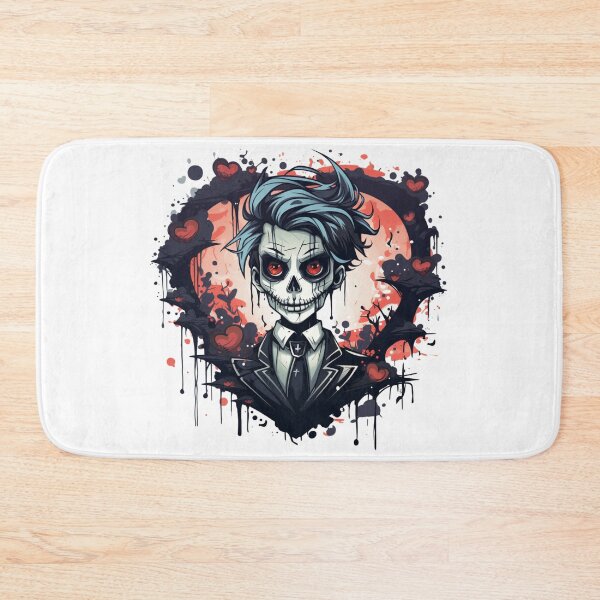 Item preview, Grinning Ghoul - Cartoon Skull Boy designed and sold by Adam Arts.