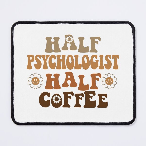 Item preview, Half Psychologist Half Coffee | Funny Psychologist Gift | Retro Groovy Psychologist | Caffeine Lover designed and sold by Christina-grich.