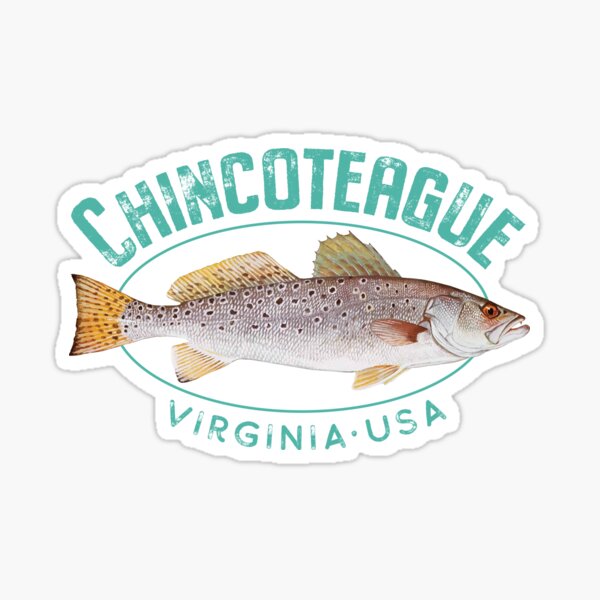Item preview, Chincoteague Virginia Sea Trout Design designed and sold by Futurebeachbum.