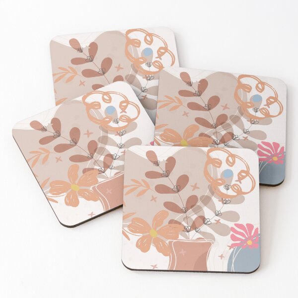 Item preview, Brown Illustration Blooming Flowers designed and sold by ProGallery.