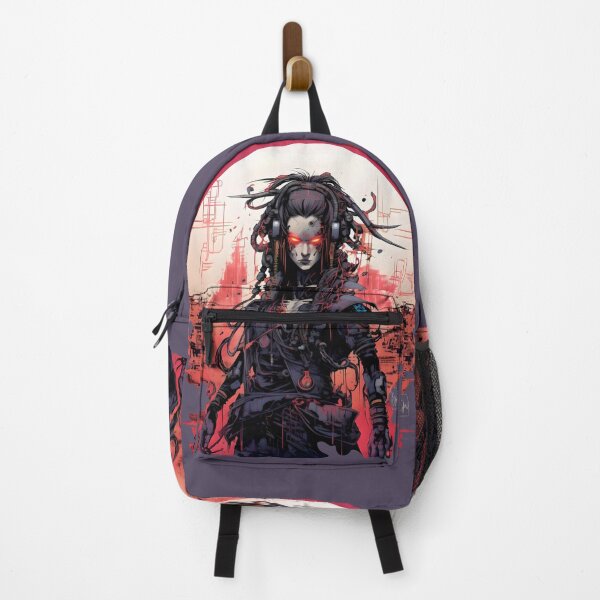 Item preview, Cyberpunk Samurai Girl in neon light designed and sold by Hisirdoux.