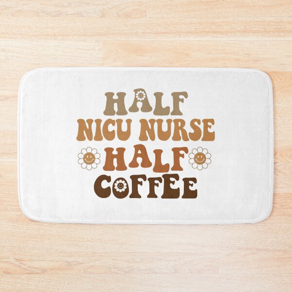 Item preview, Half NICU Nurse Half Coffee | Funny NICU Nurse Gift | Retro Groovy NICU Nurse | Caffeine Lover designed and sold by Christina-grich.