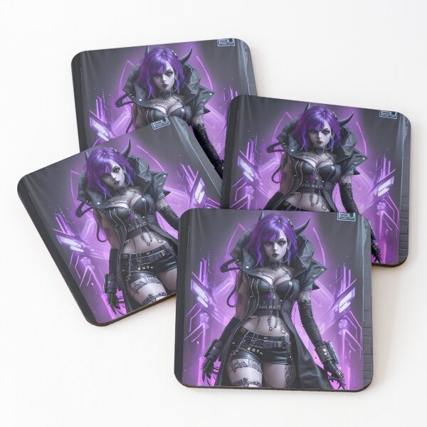 Item preview, Cyberpunk witch Gothic sorceress designed and sold by TaevasDesign.