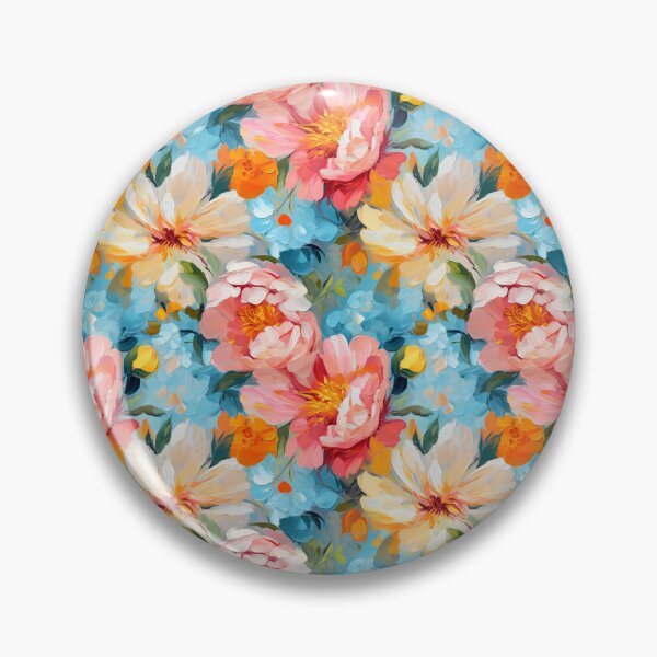Item preview, Bright Florals oil painting seamless designed and sold by Madeby-JudyBoo.