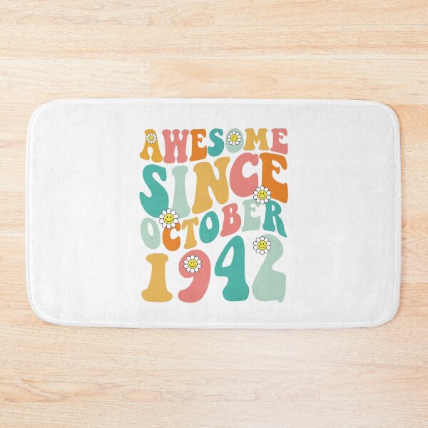 Item preview, Awesome Since October 1942 | Made In 1942 | Retro Groovy Birthday designed and sold by Christina-grich.