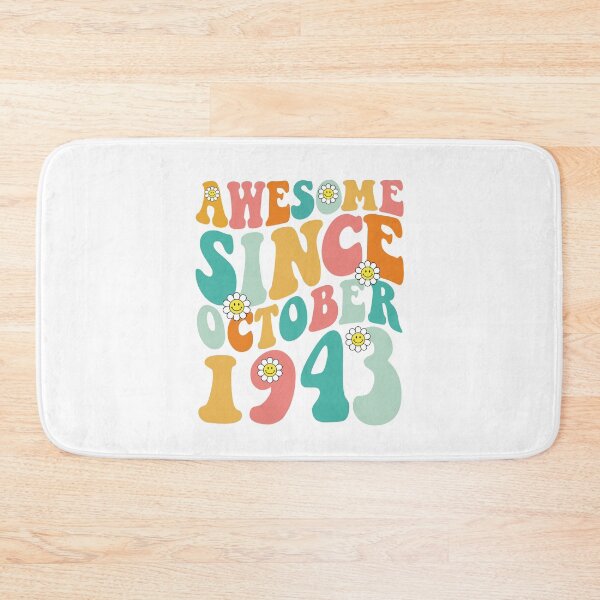 Item preview, Awesome Since October 1943 | Made In 1943 | Retro Groovy Birthday designed and sold by Christina-grich.