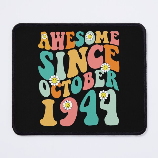 Item preview, Awesome Since October 1944 | Made In 1944 | Retro Groovy Birthday designed and sold by Christina-grich.