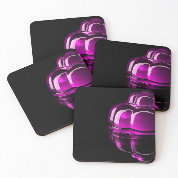 Item preview, Purple jelly dessert on a black background designed and sold by bailey-cooper.