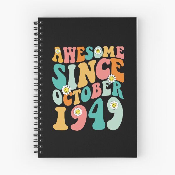 Item preview, Awesome Since October 1949 | Made In 1949 | Retro Groovy Birthday designed and sold by Christina-grich.