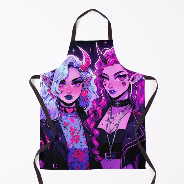 Item preview, Cool Punk Goth Anime Girl Sisters designed and sold by bubblegoth.
