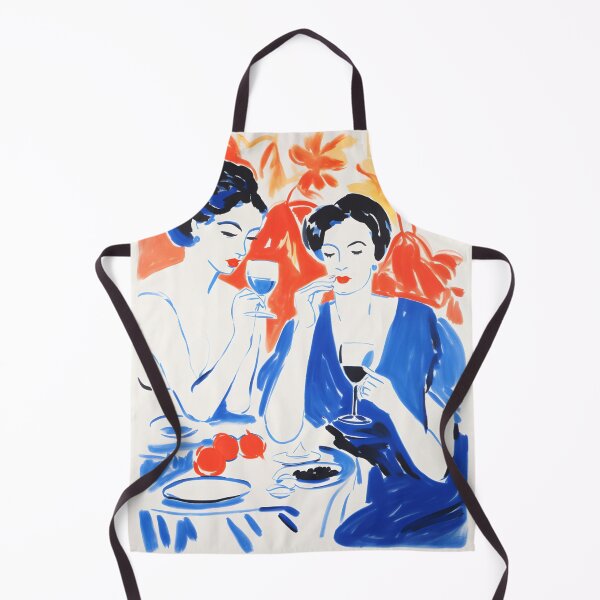 Item preview, Elegant Women Drinking Wine designed and sold by trajeado14.