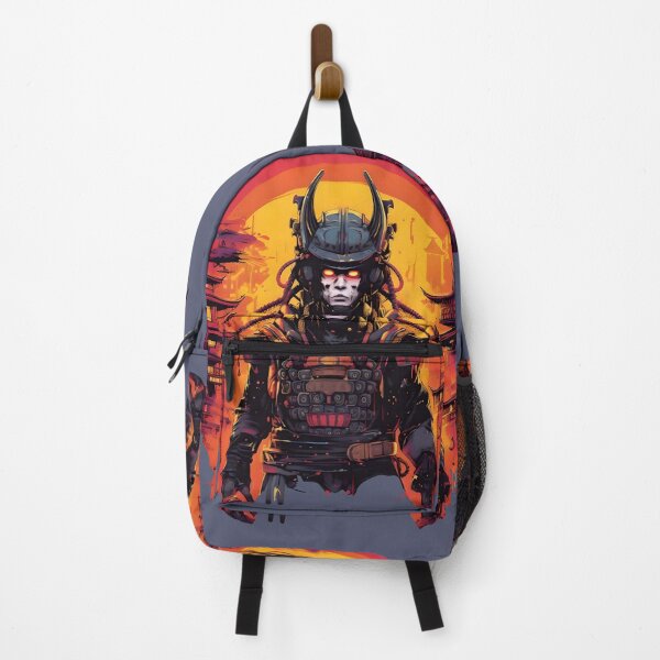 Item preview, Cyberpunk Samurai watercolor graphics designed and sold by Hisirdoux.