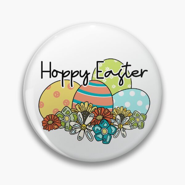 Item preview, colorful and floral Hoppy Easter designed and sold by Midwestmama94.