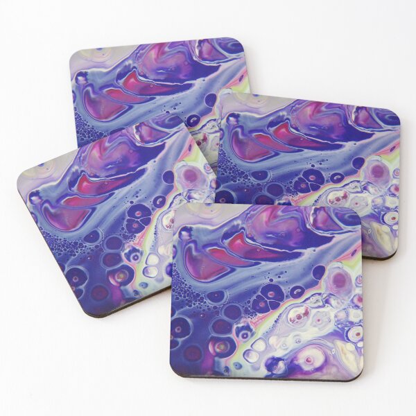 Item preview, Fluid Nature - Icy Floes - Acrylic Pour Art designed and sold by vmajzlik.