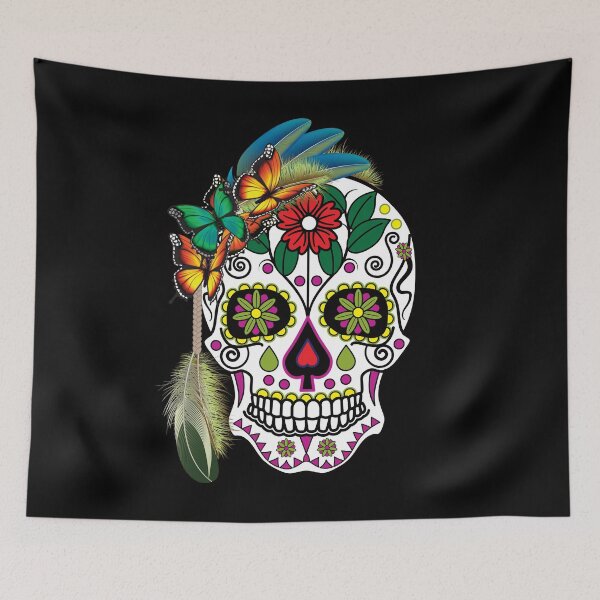 Item preview, Many Day of the Dead Items - AIR Sugar Skull Design Poster - Halloween designed and sold by Billers Art.