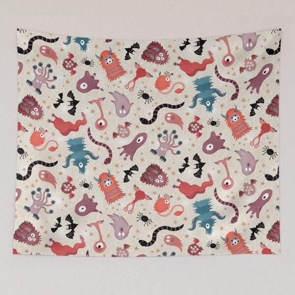 Item preview, Vintage monsters toss designed and sold by adenaJ.