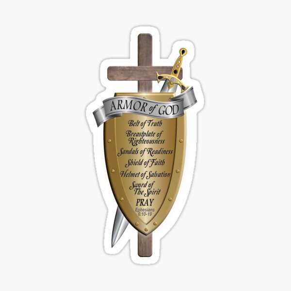 Armor of God - Rugged Cross Sticker