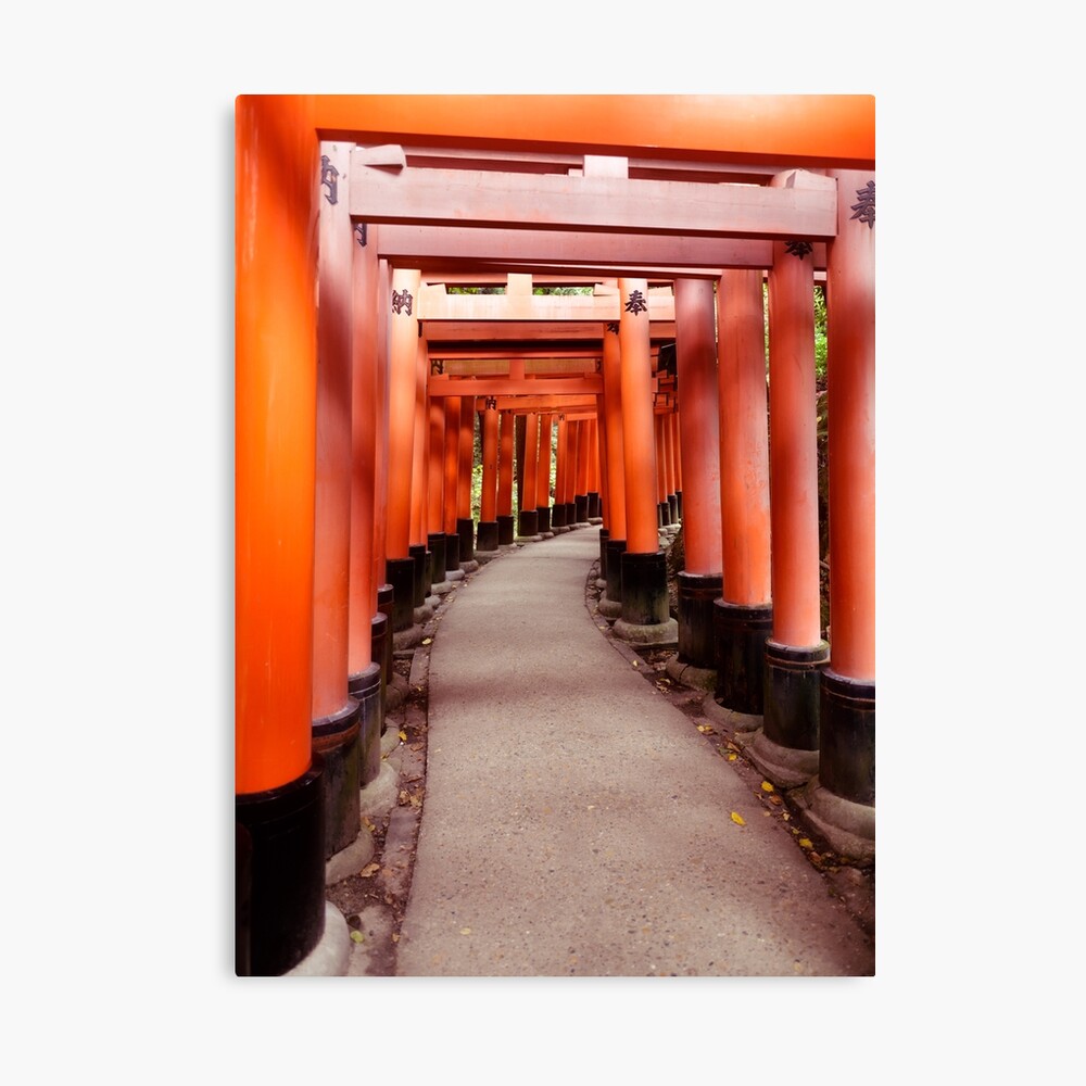 Senbon Torii Long Path Of Vermillion Red Torii Gates At Fushimi Inari Shrine In Kyoto Art Photo Print Photographic Print By Awenartprints Redbubble