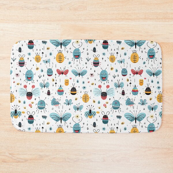 Item preview, cute bug seamless designed and sold by NatthyDesign.