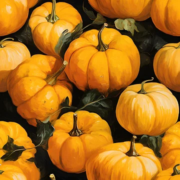 Artwork thumbnail, Pumpkin Pattern 16 by DigitalPatternx