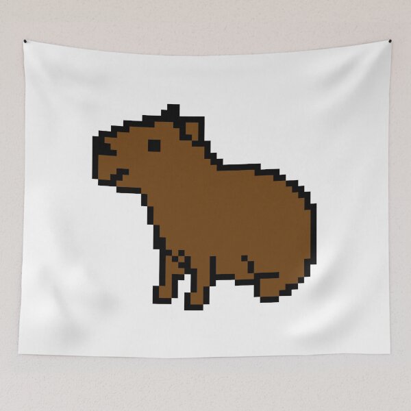 Item preview, Capiabara Pixel Art designed and sold by BeltsukiDesing.