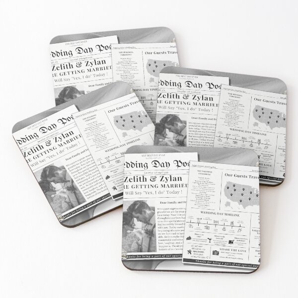 Item preview, Newspaper Wedding Program Invitation Template |Printable & Editable Wedding Program Newspaper Post |Folded Newspaper Wedding Canva Post designed and sold by MyBizCollection.