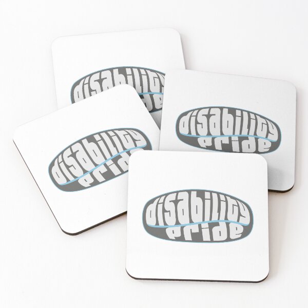 Item preview, Disability pride - white on black designed and sold by Dadusa.