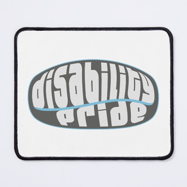 Item preview, Disability pride - white on black designed and sold by Dadusa.